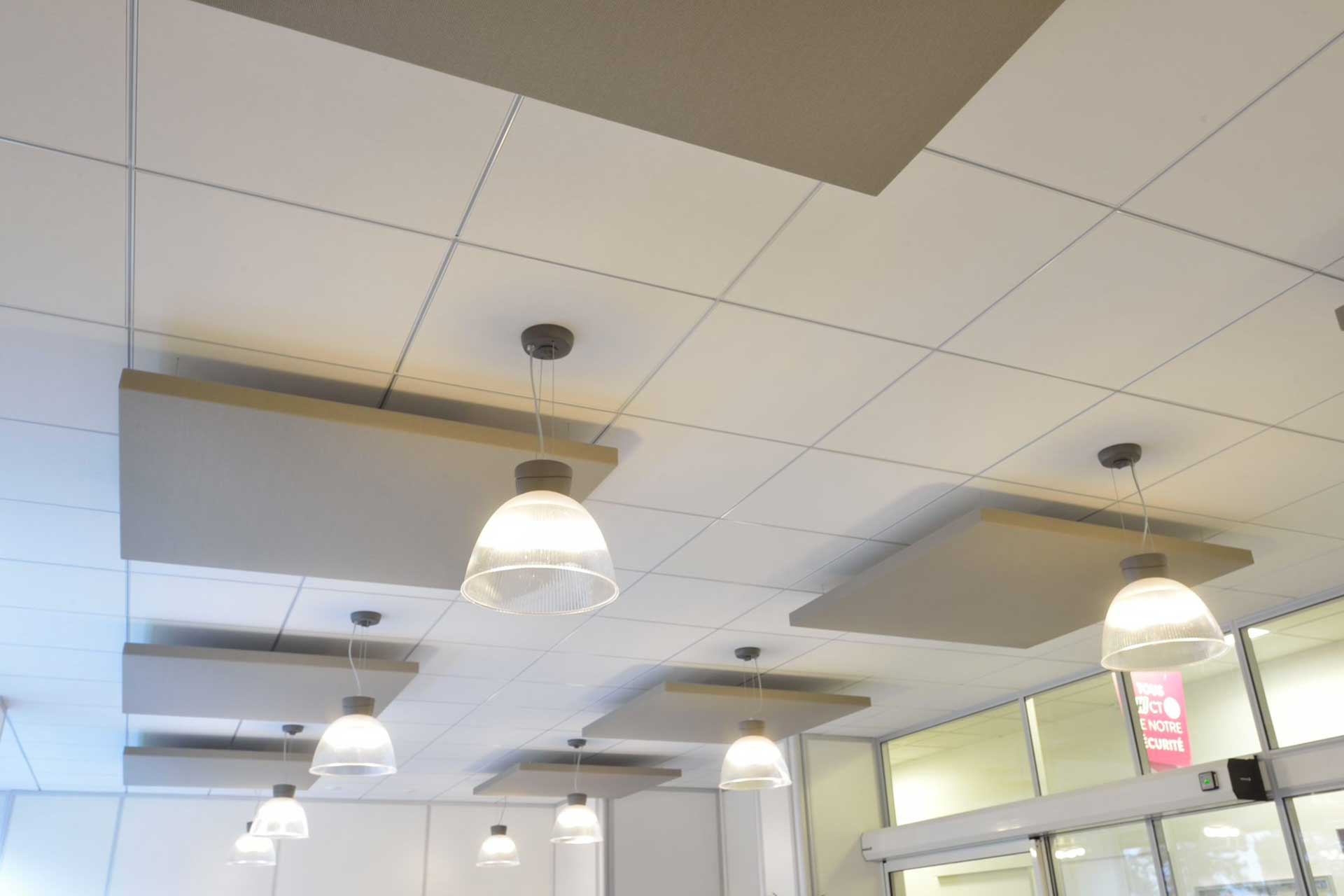 Dalle acoustique design suspendue ou murale et faux plafond - PYT Audio